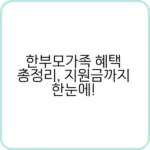 청년 월세 지원 신청 성공 가이드 및 체크리스트