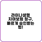 라이나 생명 치아 보험 청구 절차 안내