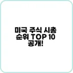 나스닥·S&P500 시총 1위 기업