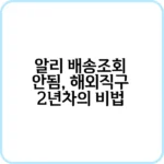 알리 배송조회 안됨 판매자 연락